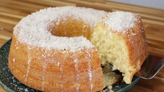 RECEITA DE BOLO DE COCO  MAIS FÁCIL QUE EXISTE  SUPER FOFINHO [upl. by Johnny356]