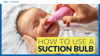 How to use a nasal aspirator or suction bulbPoire aspirante ou mouchebébé mode demploi [upl. by Ulric]