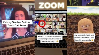 Student Kicks Out Their Teacher from ZOOM Class  Funny Zoom Pranks  Tiktok Compilation😂 2020 [upl. by Ozzy]