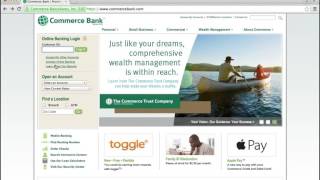 Commerce Bank Online Banking Login Instructions [upl. by Bora186]