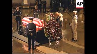 Dignitaries visit Reagan coffin in rotunda [upl. by Gonzalo]