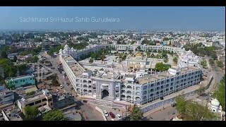 Sachkhand Sri Hazur Sahib Aerial View  Nanded  Sikh Gurudwara [upl. by Hauhsoj221]