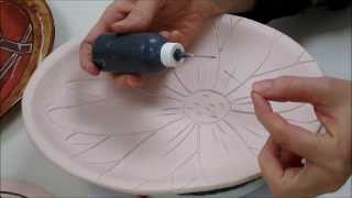 Ceramics II Glazing the Platters [upl. by Anavahs]