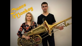 Dance Monkey  Tones And I  Double Brass Trombone amp Tuba Cover [upl. by Elihu395]