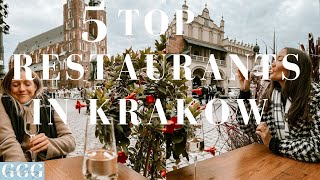 KRAKOW  5 TOP RESTAURANTS YOU HAVE TO EAT AT Krakow  Poland [upl. by Asela]