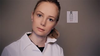 👀 ASMR 👀 Eye examination optometrist exam lets figure out your new glasses prescription [upl. by Mervin]