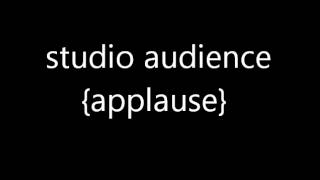 studio audience applause sound FX [upl. by Yvonner]