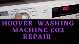 Hoover Washing Machine E03 E16 [upl. by Nwahsal]