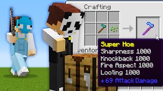 Minecraft Manhunt But You Can Craft Custom Hoes [upl. by Naamana]