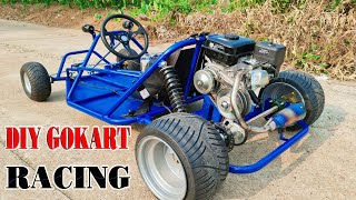 Upgrade DIY F1 3000w Go kart to Go Kart Racing 200c CVT Gearbox [upl. by Inalel]