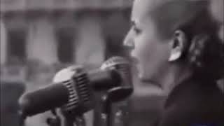 Eva Perón Discurso con el pueblo y voto femenino [upl. by Tripp]