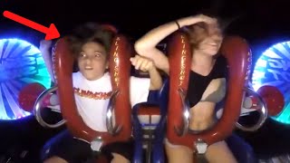 Kids Passing Out 4  Funny Slingshot Ride Compilation [upl. by Leamsi]