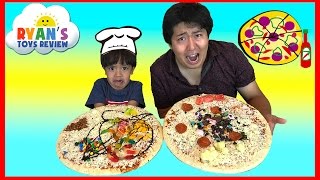 PIZZA CHALLENGE RYAN TOYSREVIEW [upl. by Ahsias]