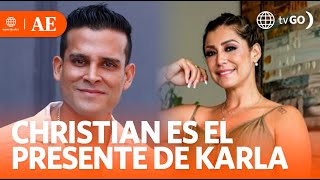 Karla Tarazona y su reconciliación con Christian Domínguez  América Espectáculos HOY [upl. by Nosneh]