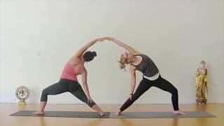 Partner Yoga FULL CLASS 50 minutes to build trust intimacy and connection [upl. by Orsino]