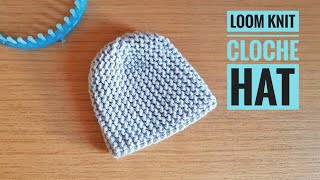 How to Loom Knit a Fitted Cloche Hat IMPROVED VERSION DIY Tutorial [upl. by Imnubulo]