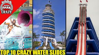 Top 10 CRAZY amp Unique Water Slides [upl. by Kacy]