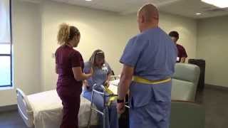 Physical Therapy Transfer Training  How To Transfer From Wheelchair To Bed [upl. by Batty]