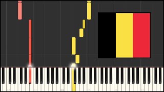 Belgium National Anthem  La Brabançonne Piano Tutorial [upl. by Seaddon]