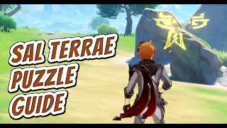 Genshin Impact  Sal Terrae Puzzle Guide  Opening The Seal [upl. by Anidan417]