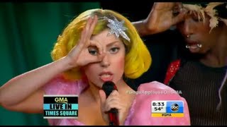 Lady Gaga  Applause Live  GMA HD [upl. by Horodko]