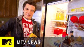 Josh Hutcherson’s Crib Before ‘The Hunger Games’  MTV News [upl. by Lundin894]