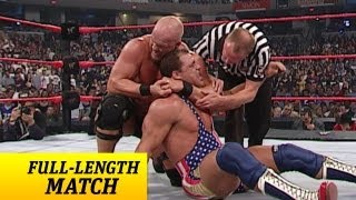 FULLLENGTH MATCH  Raw  Kurt Angle vs Steve Austin  WWE Championship Match [upl. by Atilrak921]