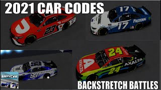 2021 Car Codes Backstretch Battles [upl. by Loseff]