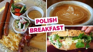 Breakfast in Poland  Eating Polish breakfast in Krakow [upl. by Mehta]