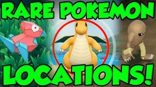 RARE POKEMON LOCATIONS In Pokemon Lets Go Pokemon Lets Go Pikachu Rare Pokemon Guide [upl. by Adnarb772]