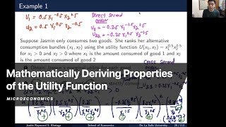 Mathematically Deriving Properties of the Utility Function [upl. by Stallworth138]