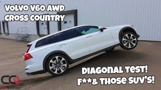 Volvo V60 Cross Country AWD diagonal test  Its more than just a wagon [upl. by Helbonna865]