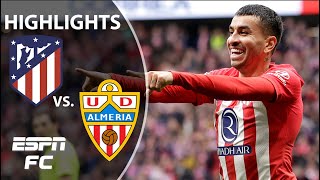 Atletico Madrid vs Almeria  LALIGA Highlights  ESPN FC [upl. by Attenohs303]