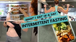 What I Eat In A Day INTERMITTENT FASTING [upl. by Natek]