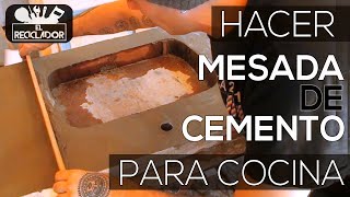 119 Hacer mesada de cemento para cocina [upl. by Fortuna20]