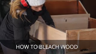 How to Bleach Wood  Bleaching out Wood Stain [upl. by Bondy]