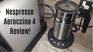 Nespresso Aeroccino 4 Milk Frother Review  Worth upgrading from the Aeroccino 3 [upl. by Nueovas]