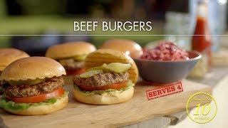 Deliciously easy beef burgers  Classic Mary Berry  BBC [upl. by Esmeralda]