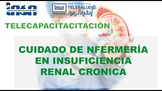 CUIDADO DE ENFERMERÍA EN INSUFICIENCIA RENAL CRÓNICA  Telecapacitación INSN [upl. by Birecree]