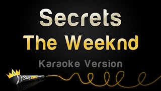 The Weeknd  Secrets Karaoke Version [upl. by Omissam]