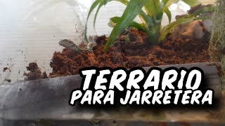 Como hacer un terrario Serpiente Jarretera [upl. by Nallid651]