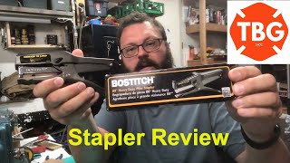 Stapler Review  Bostitch Heavy Duty Plier Stapler [upl. by Yroj]