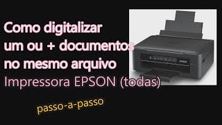 Como digitalizar Impressora Epson [upl. by Amadeo]