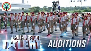 Pilipinas Got Talent Season 5 Auditions Mabini Senior Scouts  Drill Performers [upl. by Sabella820]