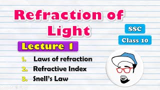 Refraction of Light Class 10 SSC  Lecture 1  Maharashtra state board Science 1 [upl. by Terence530]