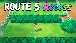 HOW TO Access Route 5 in Pokémon Lets Go Pikachu amp Eevee [upl. by Schoenburg]