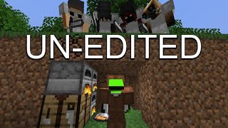 Minecraft Manhunt UNEDITED 4 Hunters FINALE [upl. by Deedahs]