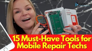 15 MustHave Tools for Mobile Repair Techs WITH LINKS🥇😎🔥 [upl. by Infield717]