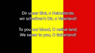 National Anthem of Belgium  La Brabançonne FR DE NL EN lyrics [upl. by Glass684]