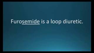 How to pronounce furosemide Lasix Memorizing Pharmacology Flashcard [upl. by Indyc]